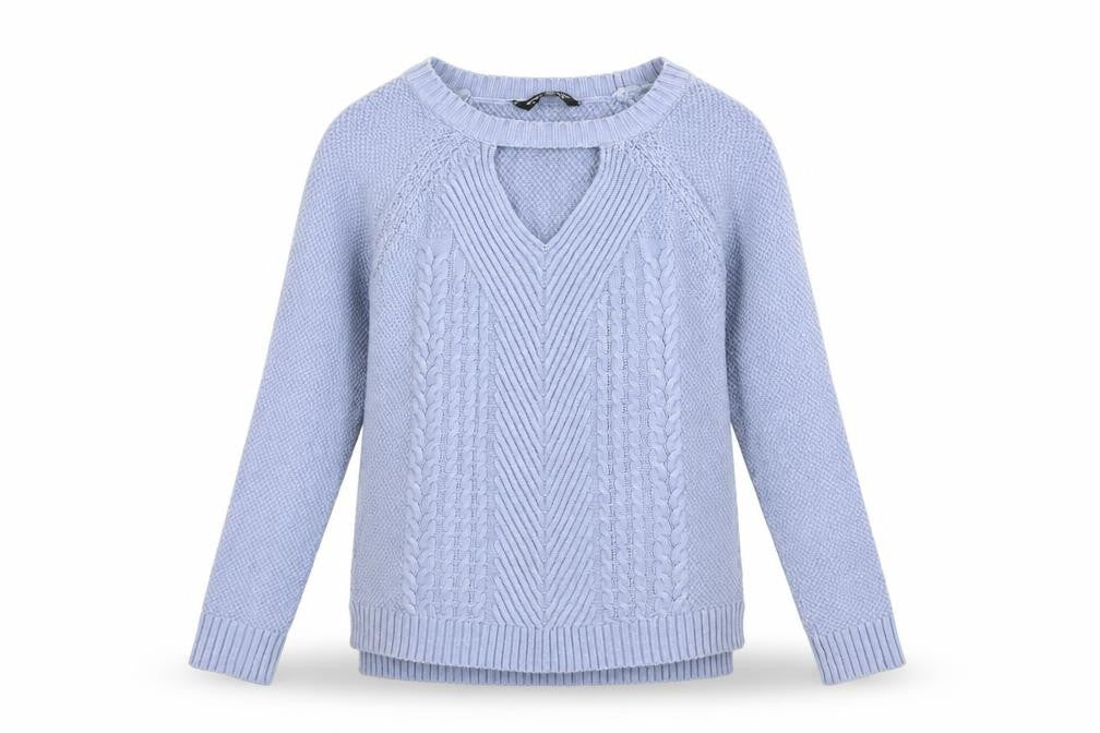 Womens UK Size 8 Select Blue Pullover Jumper