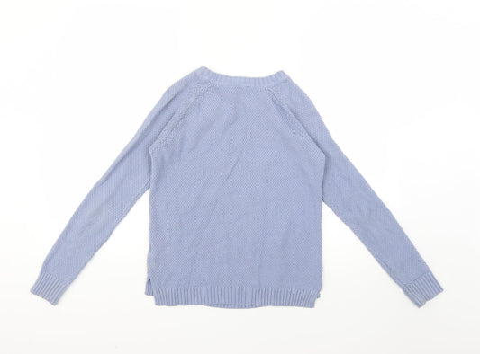 Womens UK Size 8 Select Blue Pullover Jumper