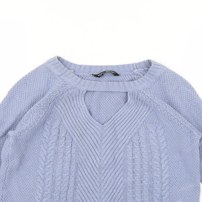 Womens UK Size 8 Select Blue Pullover Jumper