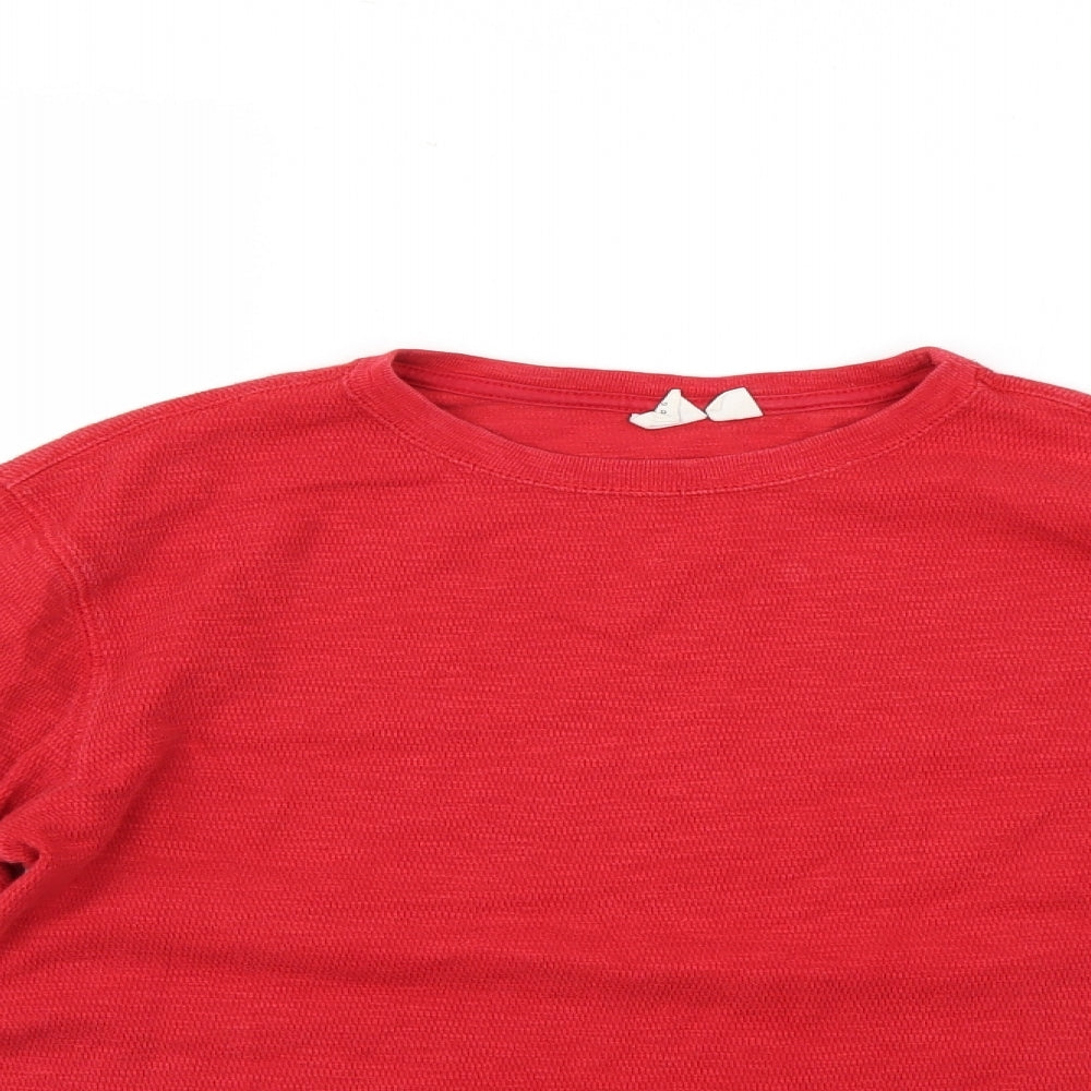 Close-up detail of Gap boys’ red jumper, size 15-16, years