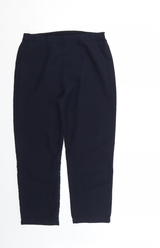 Preworn Womens Blue   Trousers  Size 14 L24 in