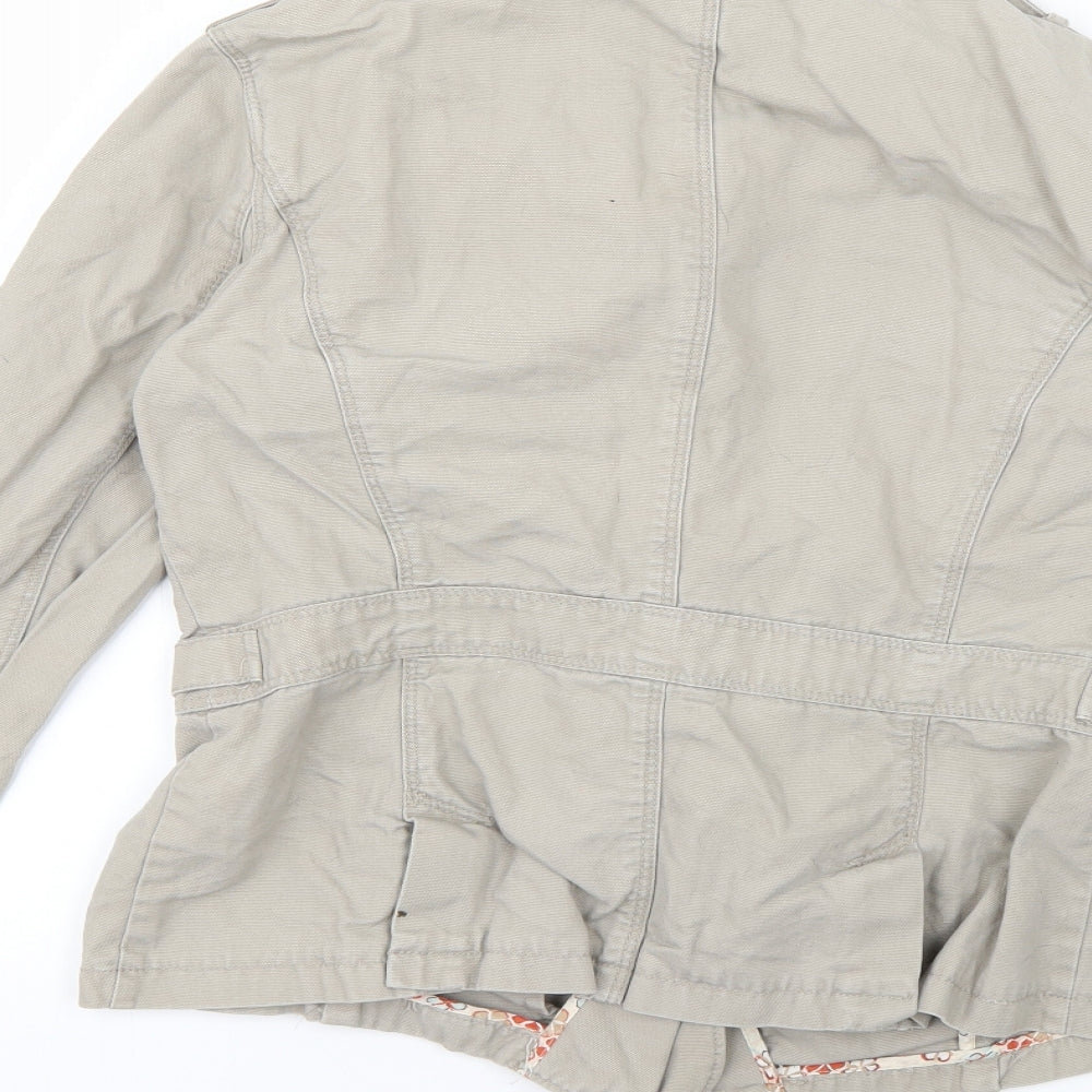 Debenhams Womens Beige   Jacket Coat Size 12