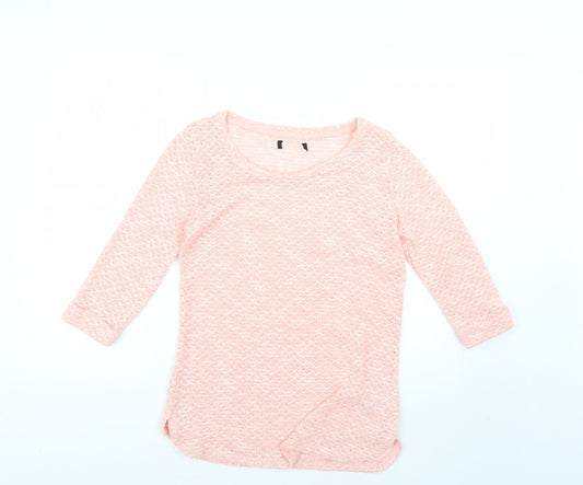 Womens UK Size 10 New Look Pink Pullover Jumper