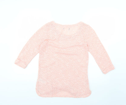 Womens UK Size 10 New Look Pink Pullover Jumper