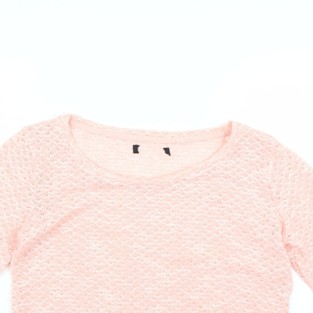 Womens UK Size 10 New Look Pink Pullover Jumper