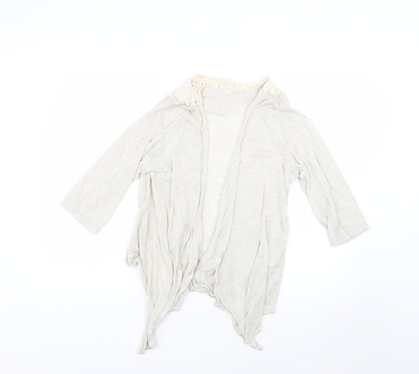 Womens UK Size 18 Per Una Beige Cardigan Jumper