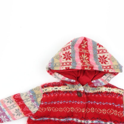 Gap Baby Multicoloured Geometric  Basic Coat Coat Size 9-12 Months