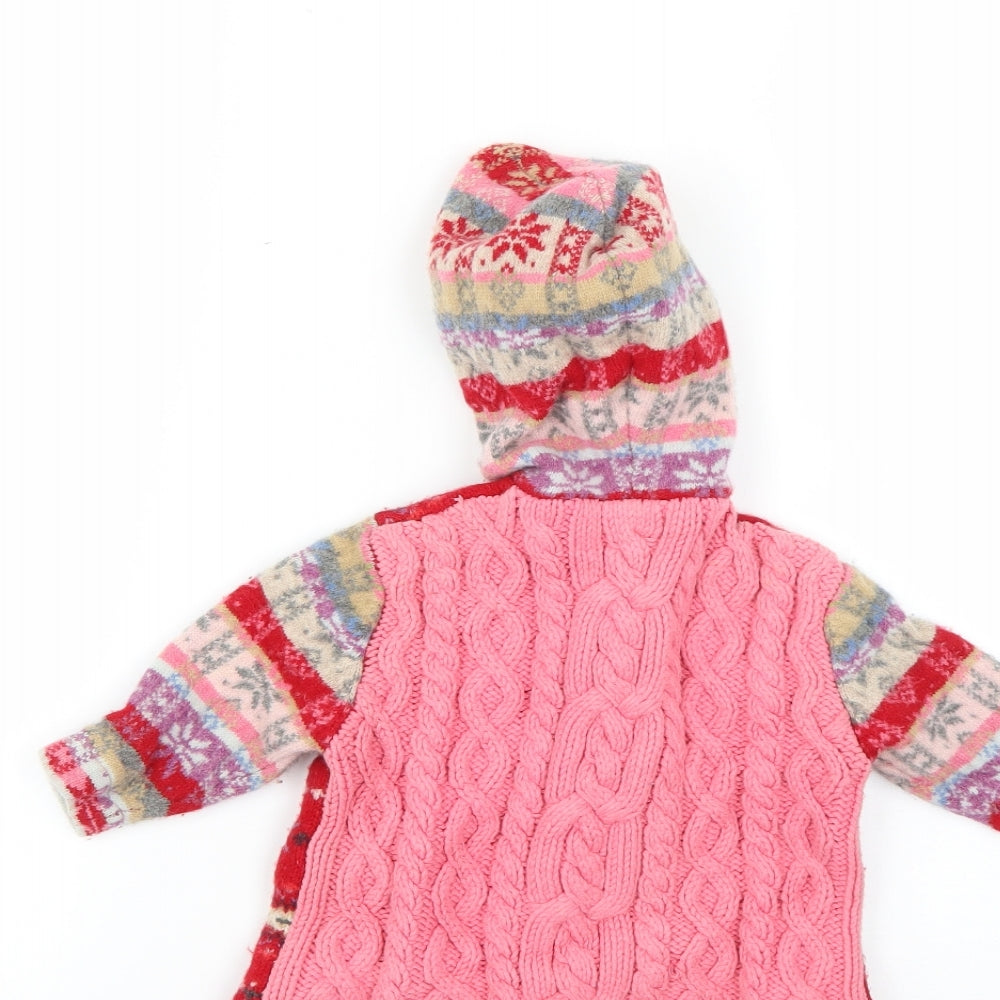 Gap Baby Multicoloured Geometric  Basic Coat Coat Size 9-12 Months