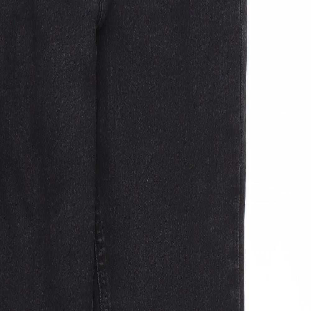 Womens UK Size 12 Denim Regular Fit Skinny Black Jeans