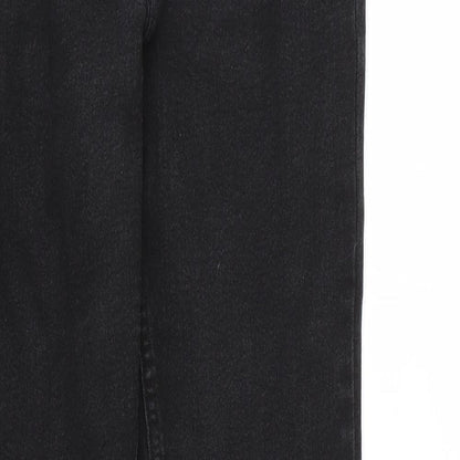 Womens UK Size 12 Denim Regular Fit Skinny Black Jeans