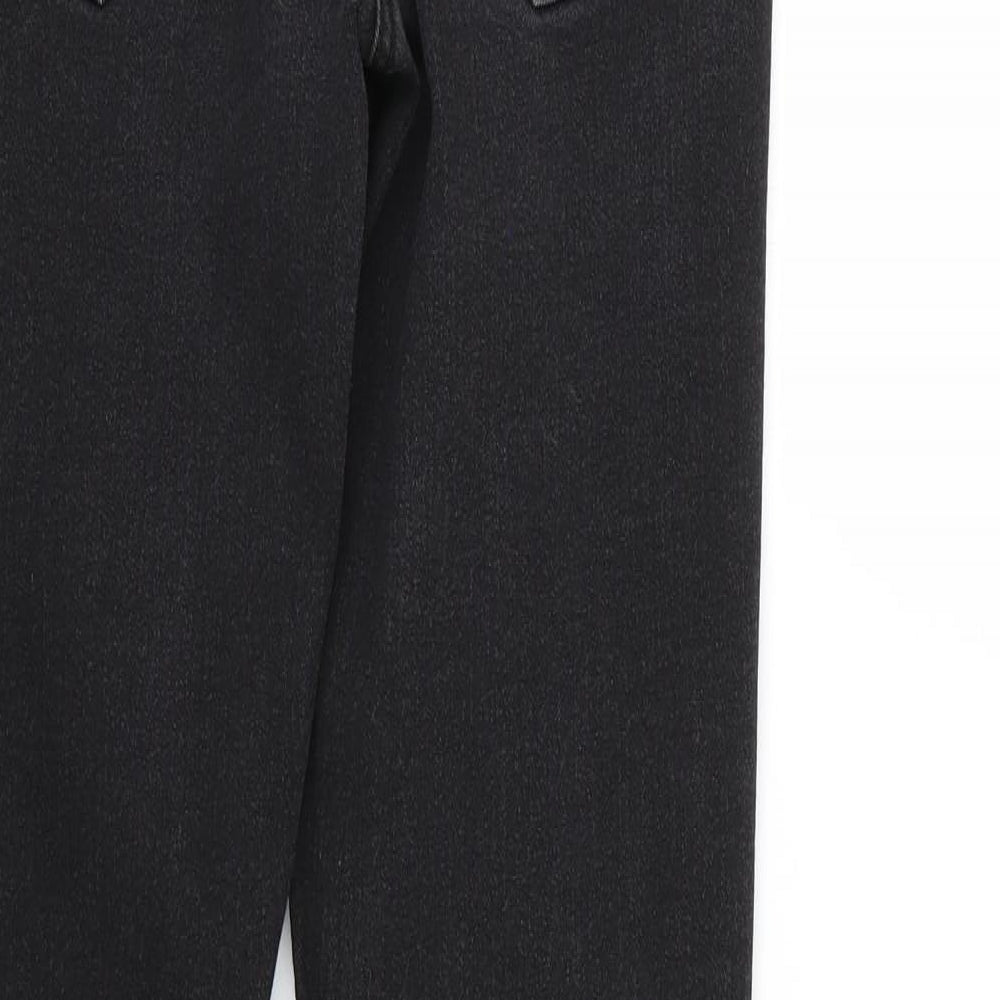 Womens UK Size 12 Denim Regular Fit Skinny Black Jeans