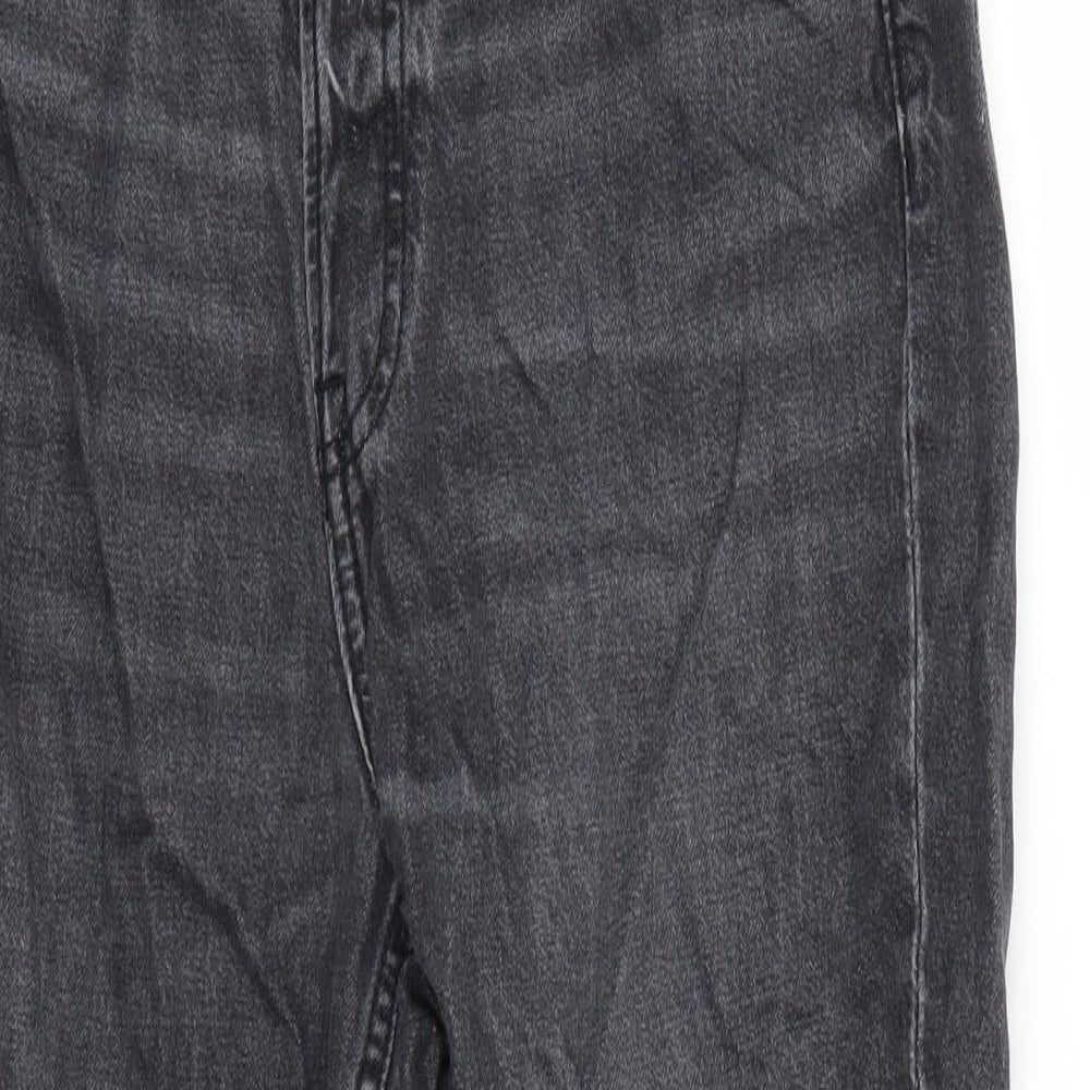 Womens UK Size 8 H&M Regular Fit Straight Black Jeans