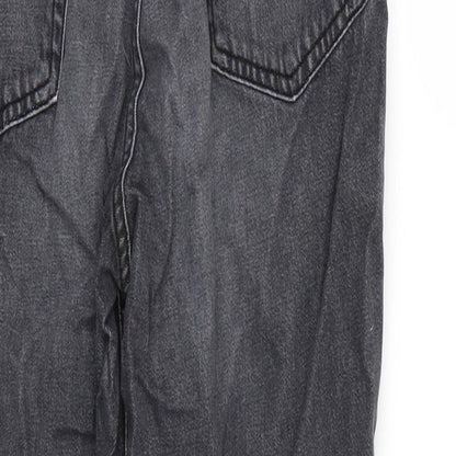 Womens UK Size 8 H&M Regular Fit Straight Black Jeans