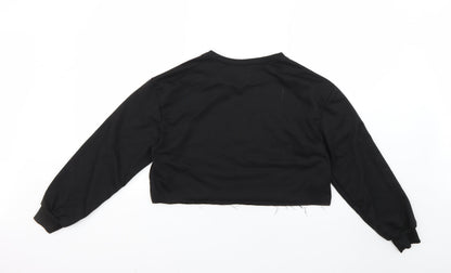 Womens UK Size S Preworn Black Pullover Jumper