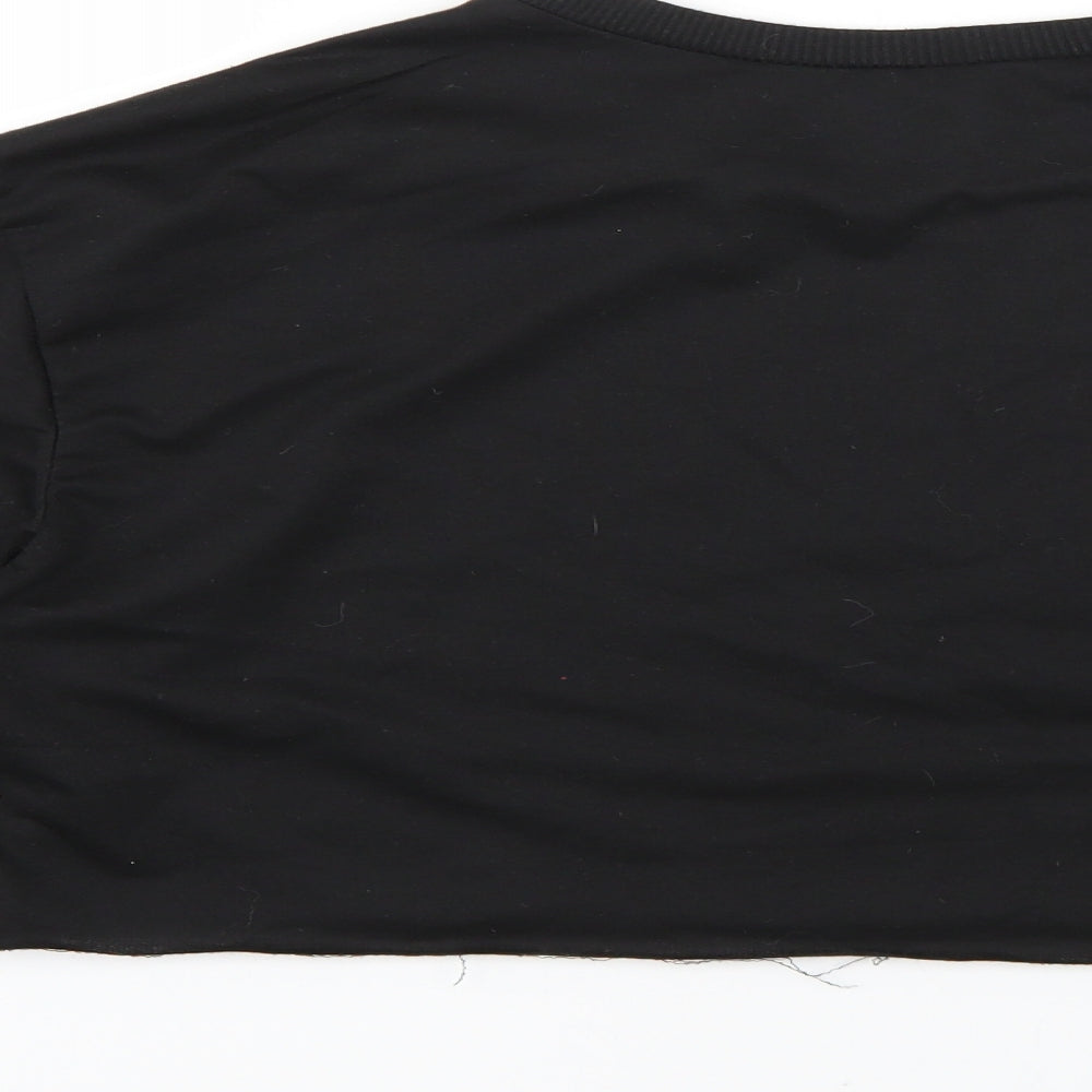 Womens UK Size S Preworn Black Pullover Jumper