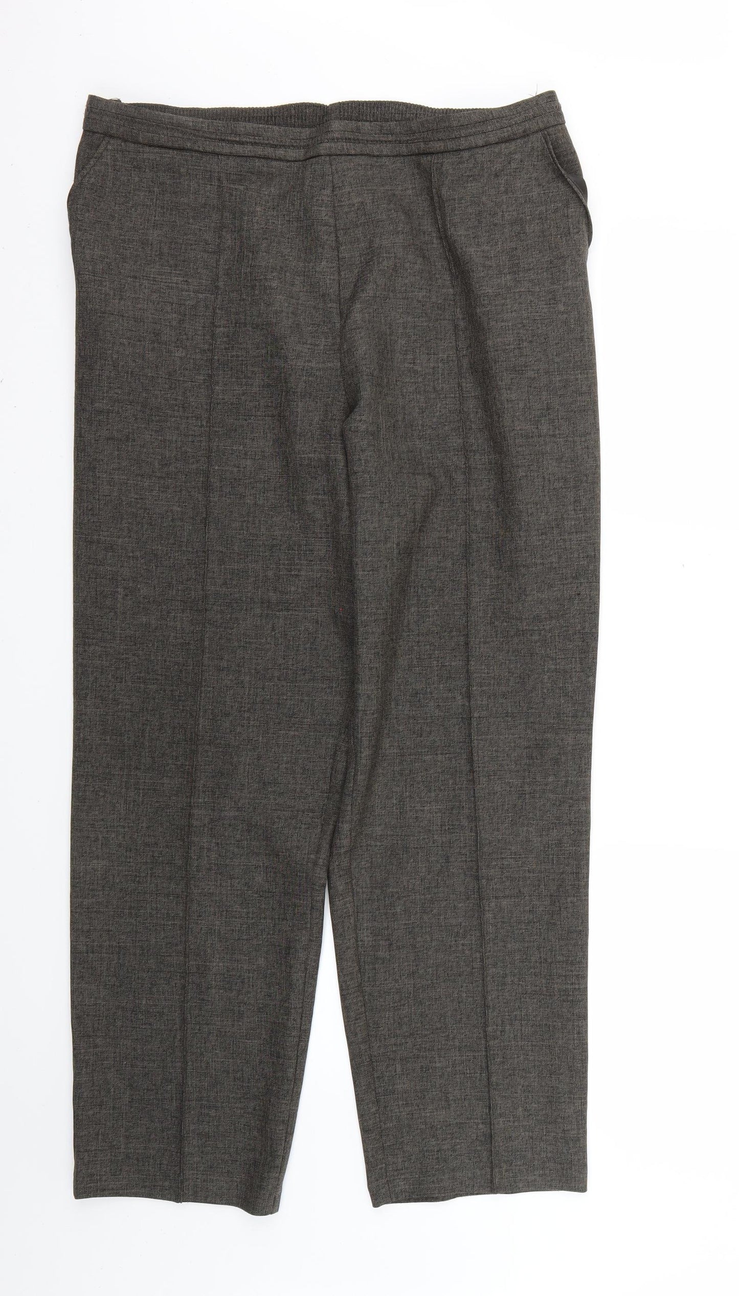 Womens UK Size 16 Marks and Spencer Regular Fit  Brown Trousers