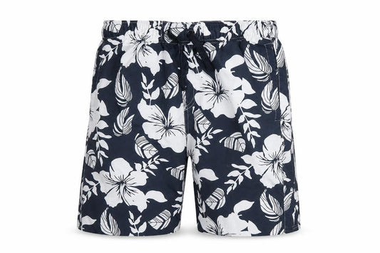 Blue Inc Mens Blue Floral  Athletic Shorts Size XS