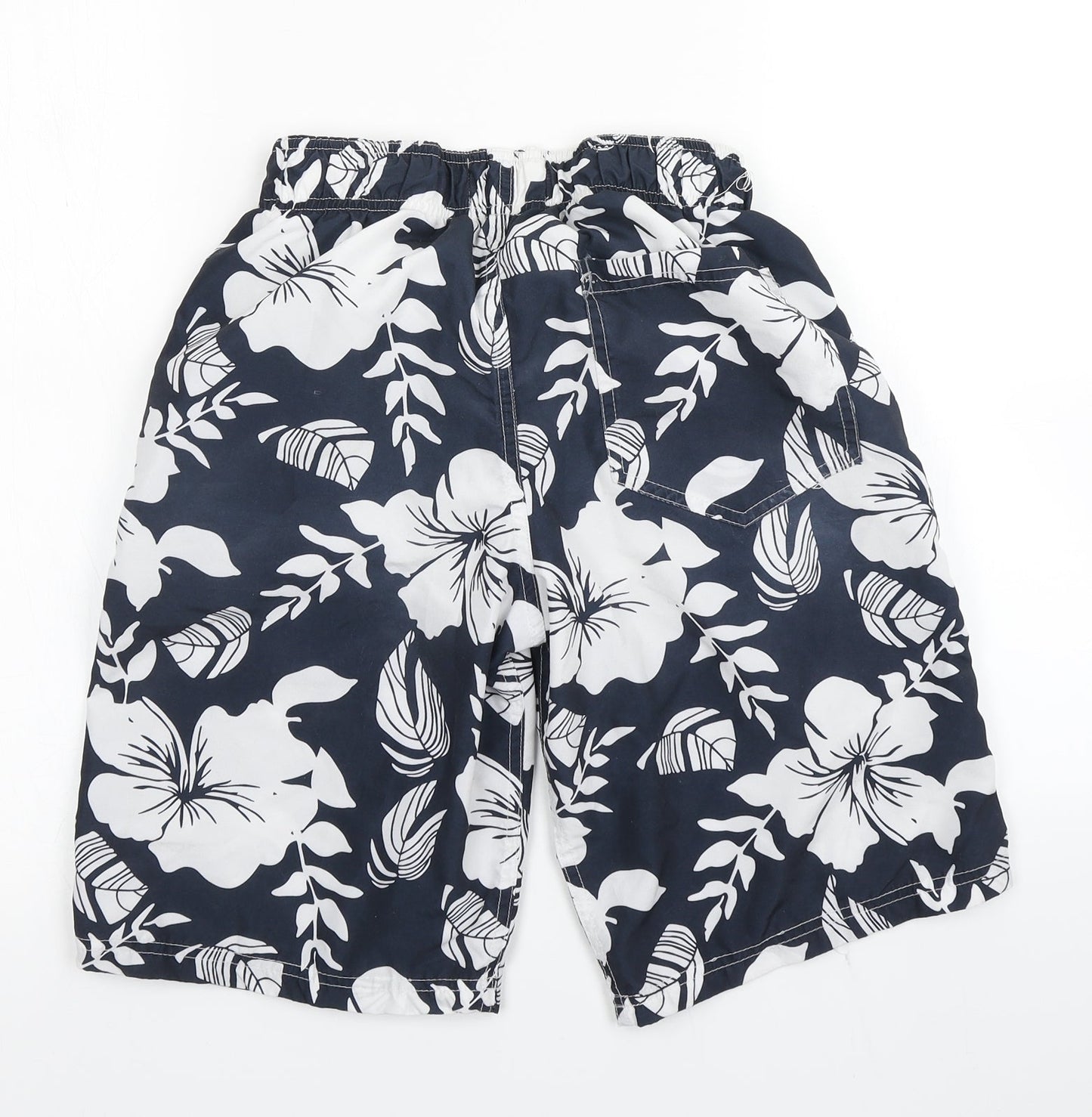 Blue Inc Mens Blue Floral  Athletic Shorts Size XS