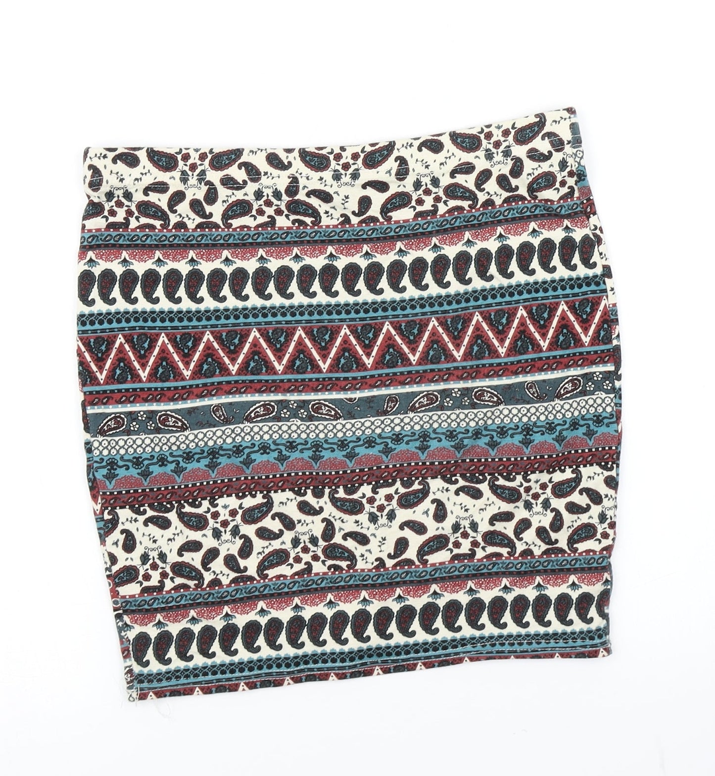 915 Generation Girls Blue Paisley  Bandage Skirt Size 12-13 Years