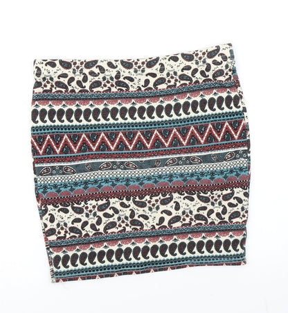 915 Generation Girls Blue Paisley  Bandage Skirt Size 12-13 Years