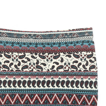 915 Generation Girls Blue Paisley  Bandage Skirt Size 12-13 Years