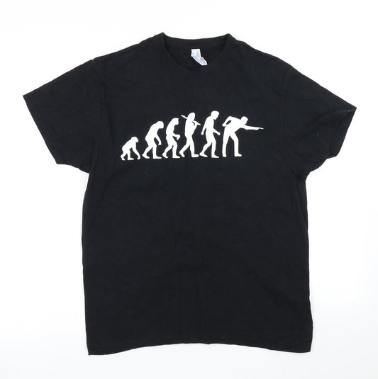 JHK Mens Black    T-Shirt Size S