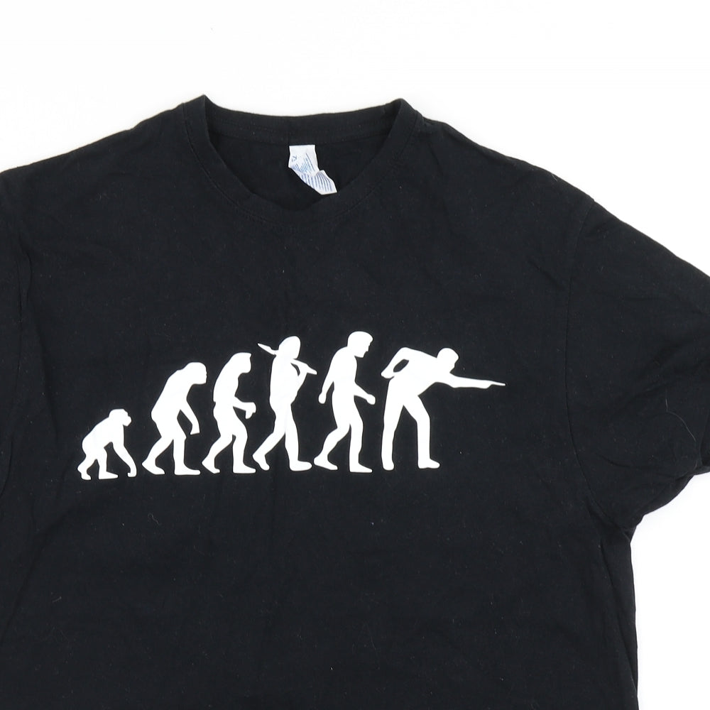 JHK Mens Black    T-Shirt Size S