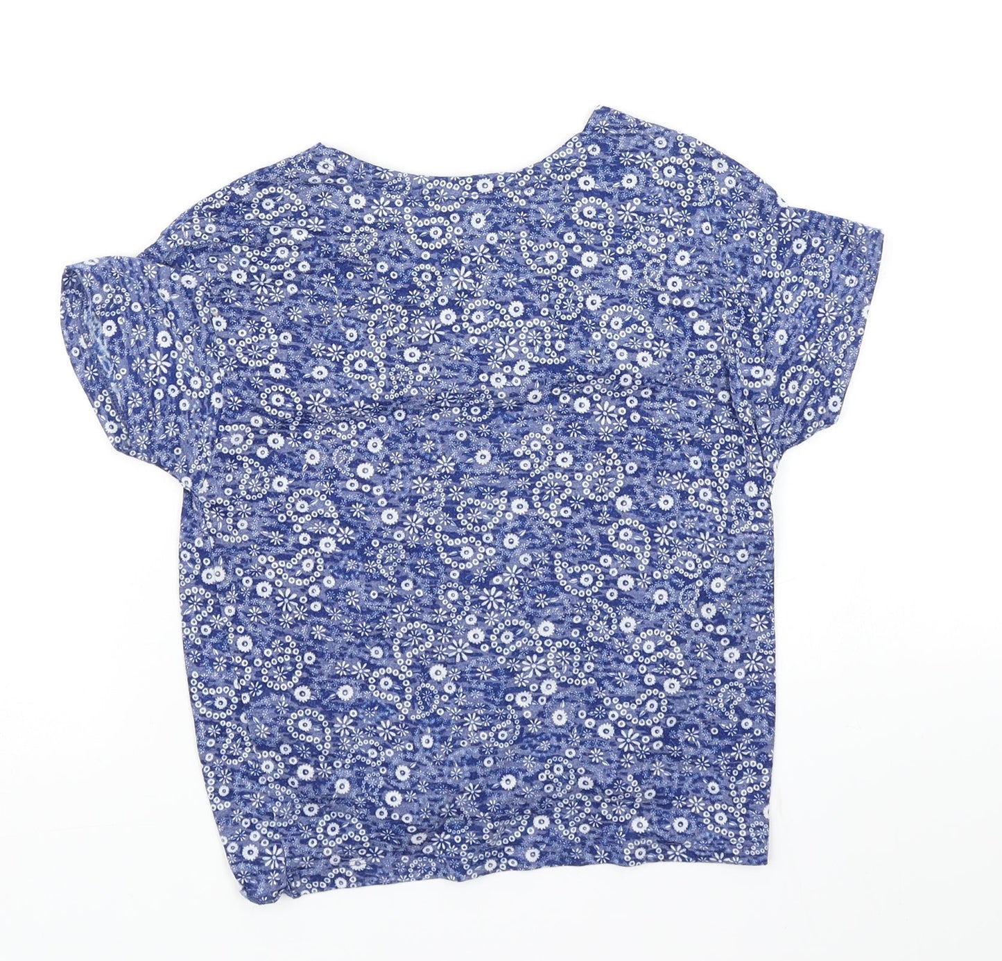 915 Generation Girls Blue Floral  Basic T-Shirt Size 12-13 Years