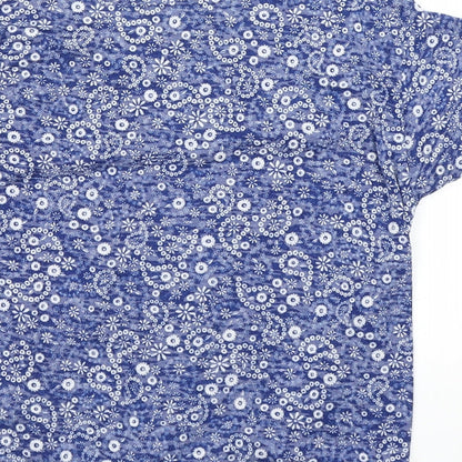 915 Generation Girls Blue Floral  Basic T-Shirt Size 12-13 Years