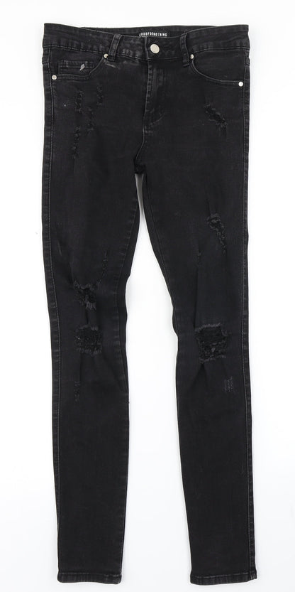 Good For Nothing Womens Black  Denim Skinny Jeans Size 28 in L27 in