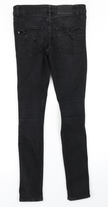 Good For Nothing Womens Black  Denim Skinny Jeans Size 28 in L27 in