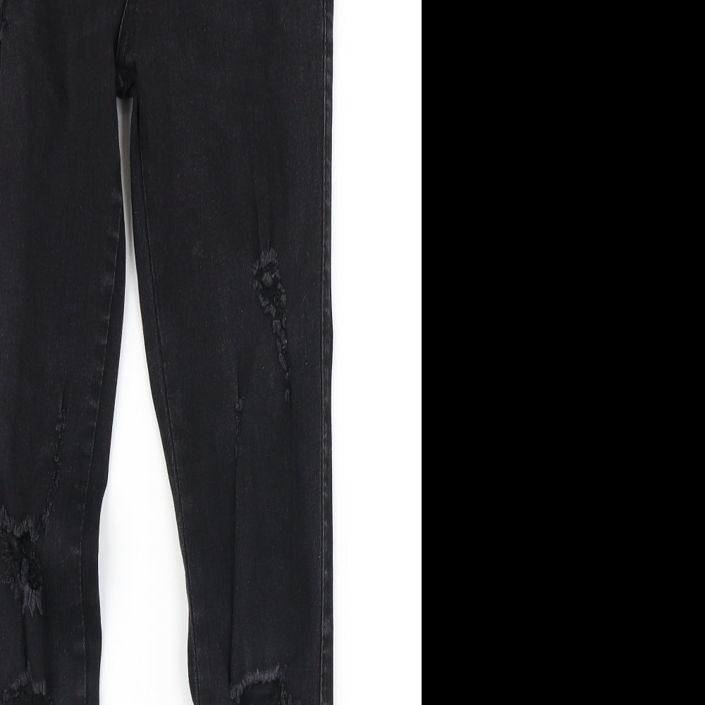 Good For Nothing Womens Black  Denim Skinny Jeans Size 28 in L27 in