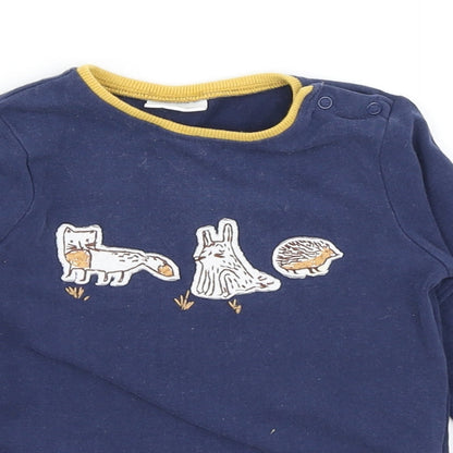 NEXT Boys Blue   Basic T-Shirt Size 9-12 Months