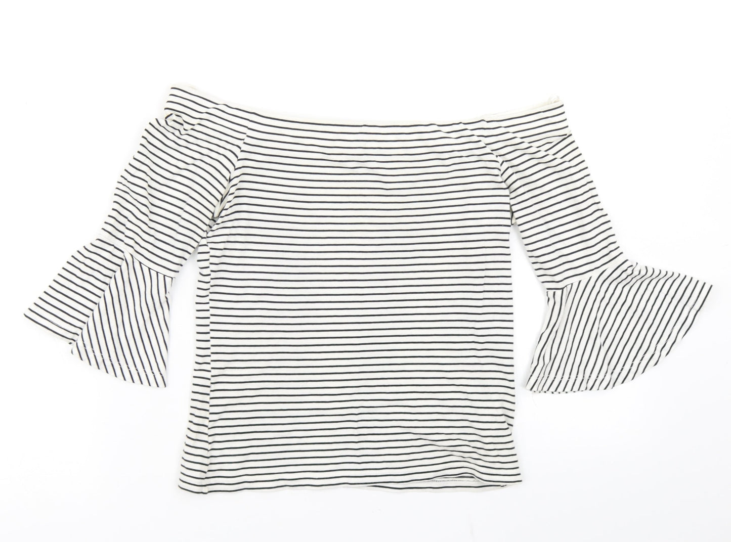 Womens UK Size 8 Topshop Blue Basic T-Shirt