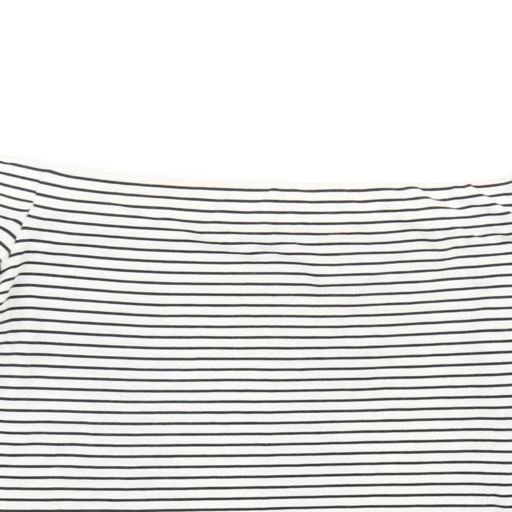 Womens UK Size 8 Topshop Blue Basic T-Shirt