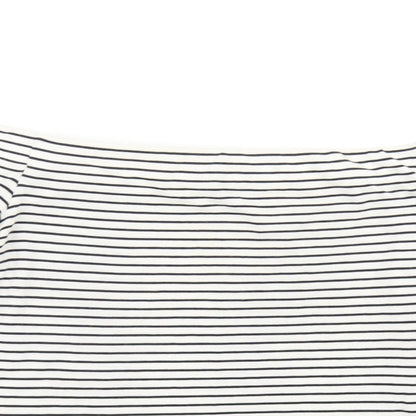 Womens UK Size 8 Topshop Blue Basic T-Shirt