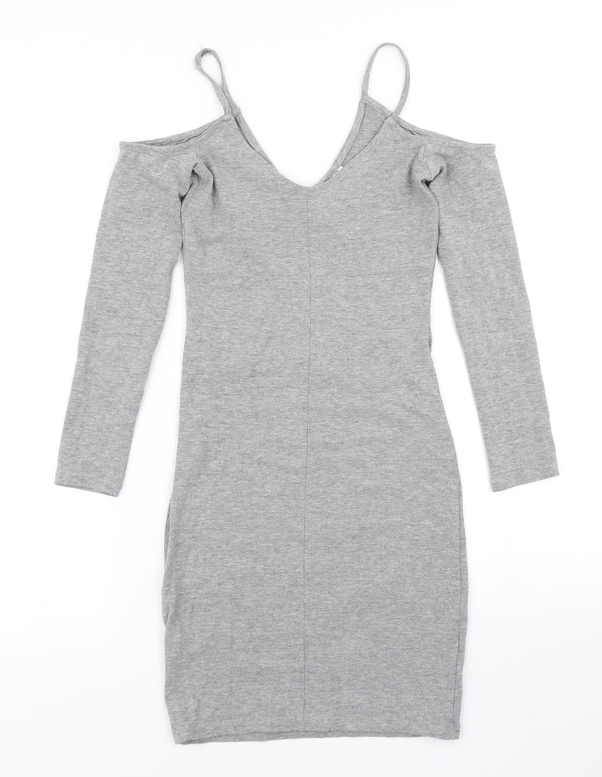 Divided Womens Grey   Bodycon  Size 4  - cold shoulder