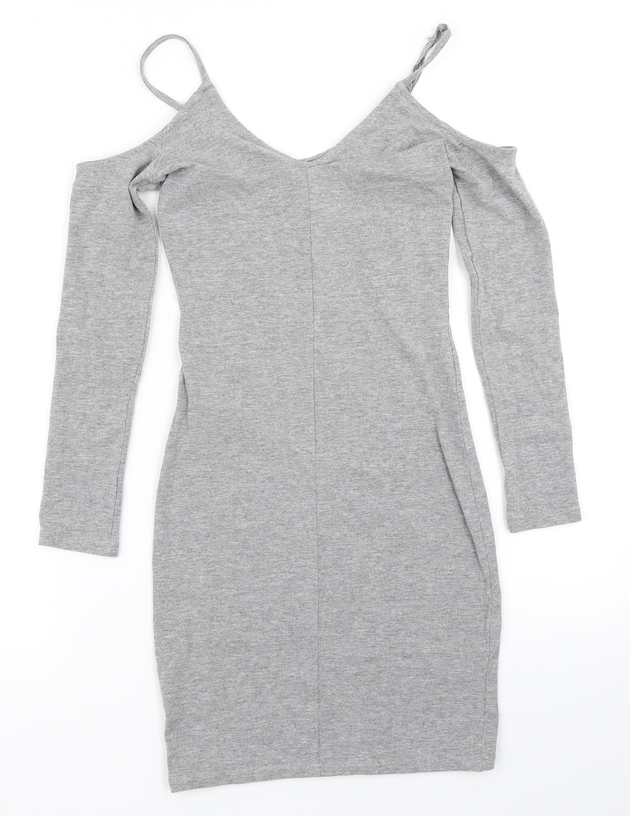 Divided Womens Grey   Bodycon  Size 4  - cold shoulder