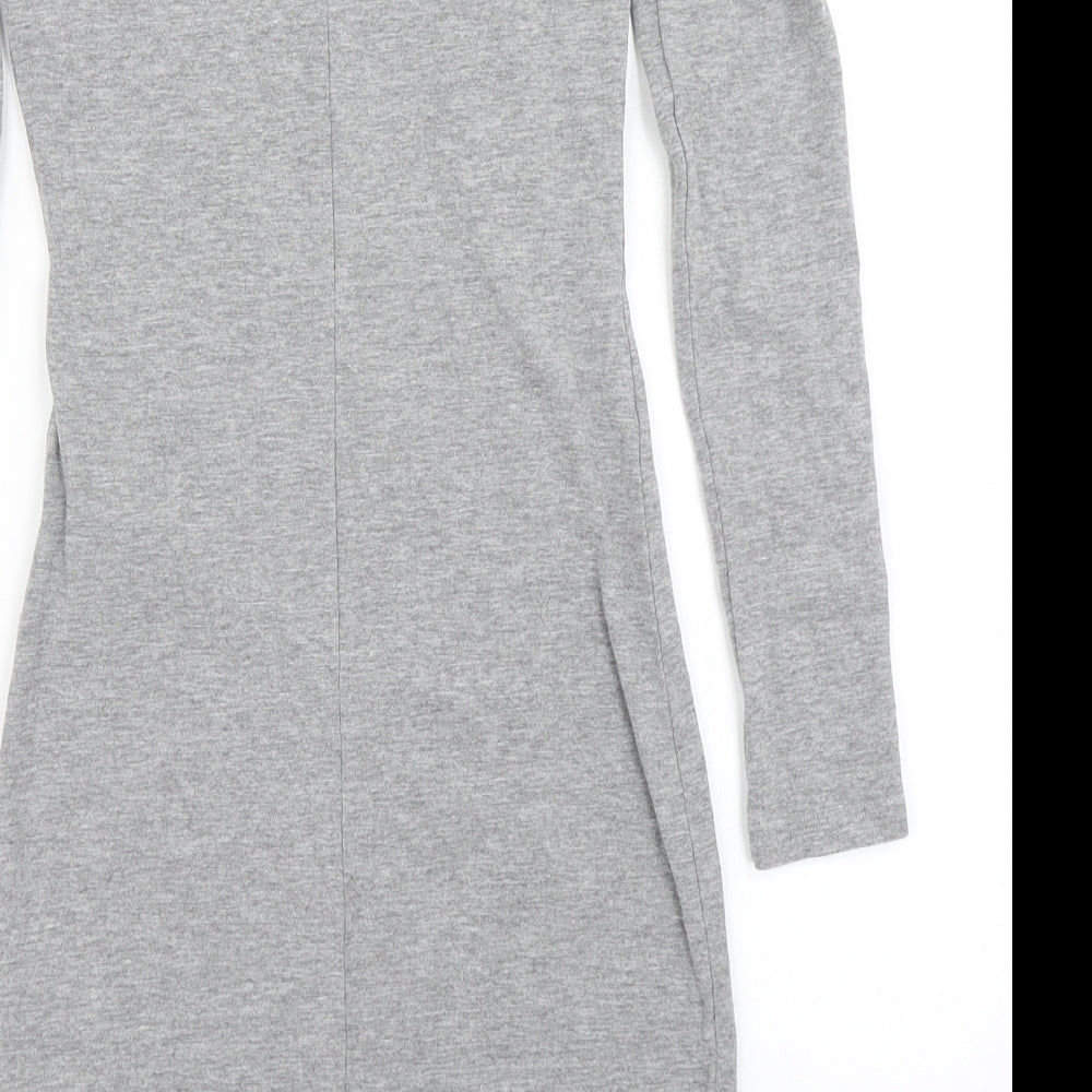 Divided Womens Grey   Bodycon  Size 4  - cold shoulder