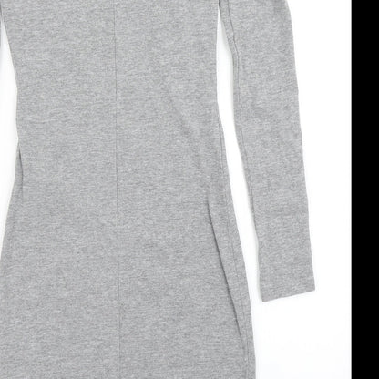 Divided Womens Grey   Bodycon  Size 4  - cold shoulder