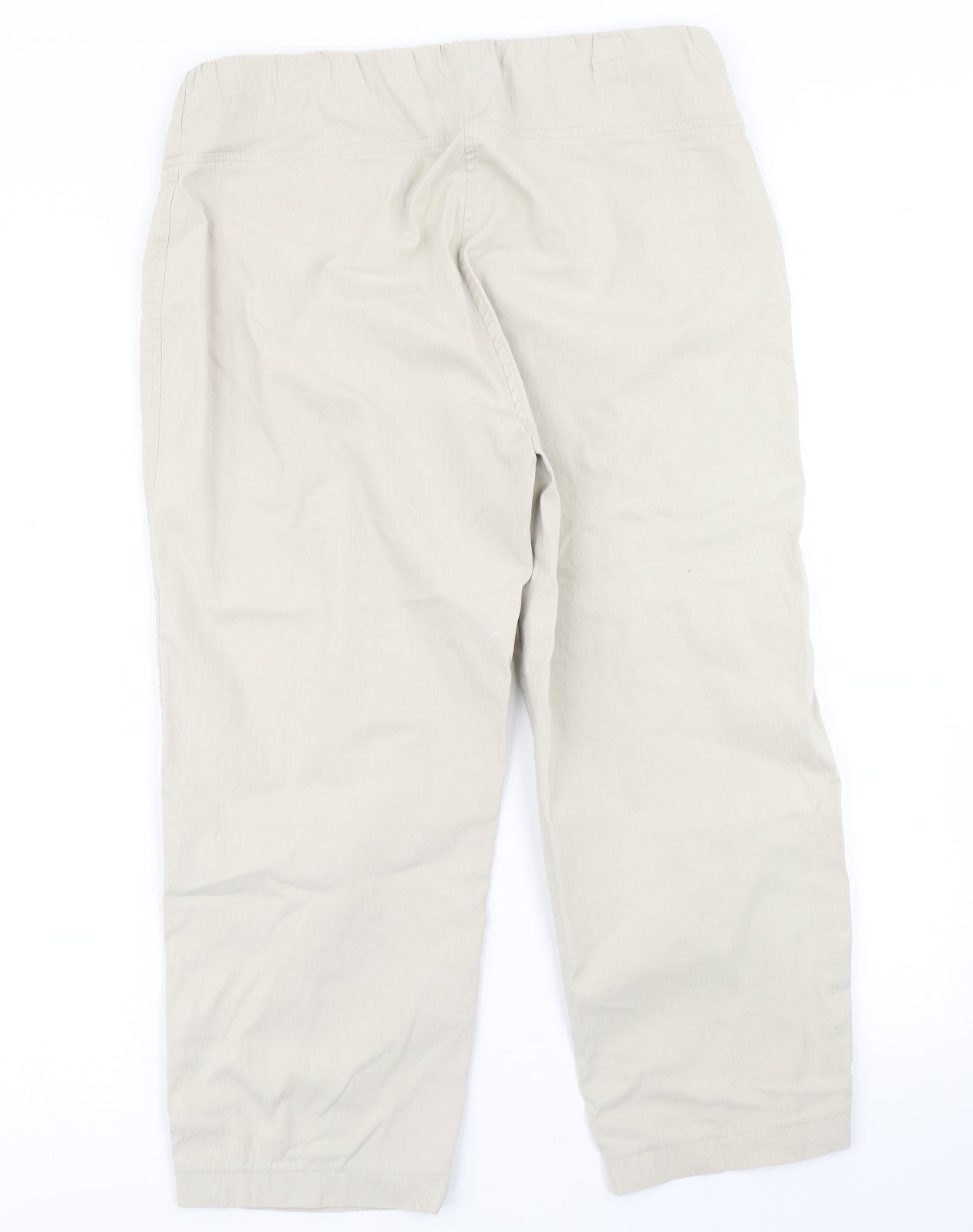 Marco Polo Womens Beige   Pedal Pusher Trousers Size 12 L21 in