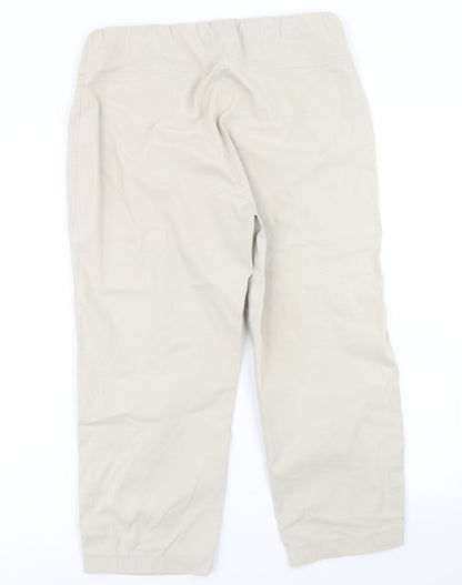 Marco Polo Womens Beige   Pedal Pusher Trousers Size 12 L21 in