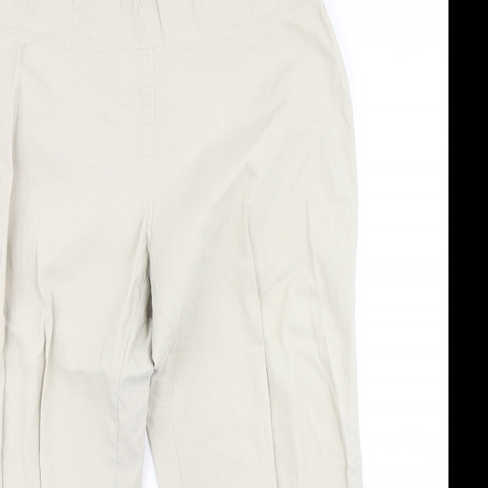 Marco Polo Womens Beige   Pedal Pusher Trousers Size 12 L21 in