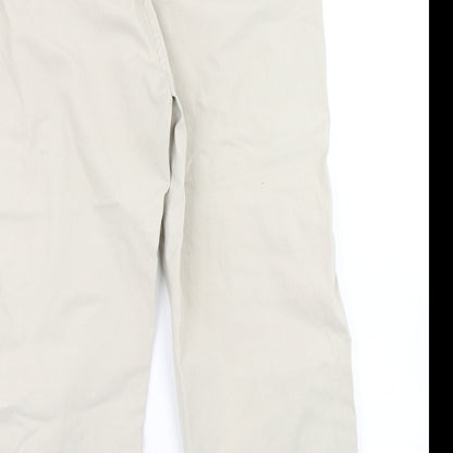 Marco Polo Womens Beige   Pedal Pusher Trousers Size 12 L21 in