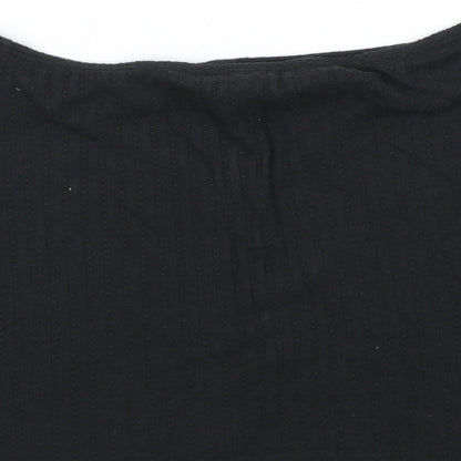 Primark Womens Black   Cropped T-Shirt Size S