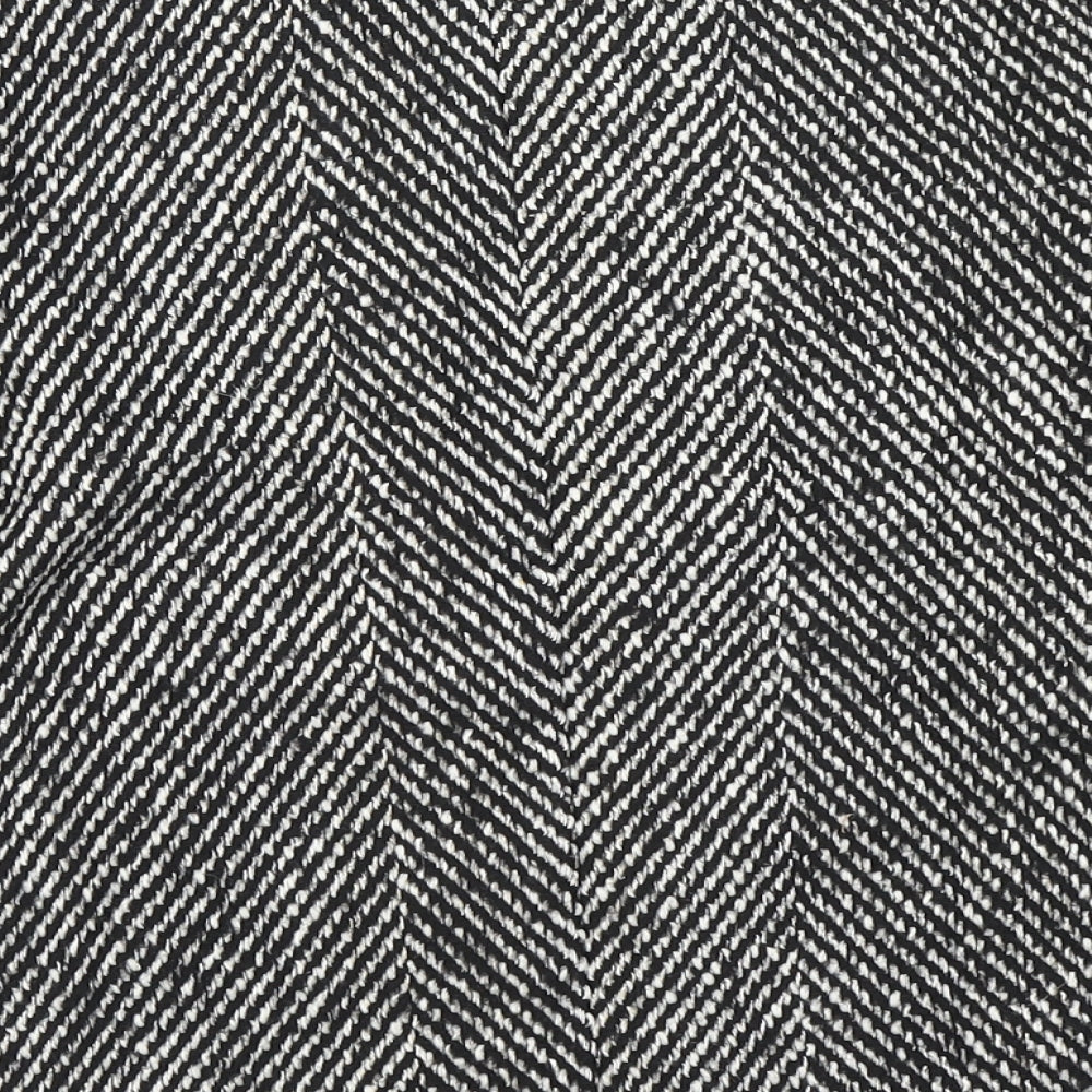 Luc-Ce Womens Black Herringbone  Basic T-Shirt Size S