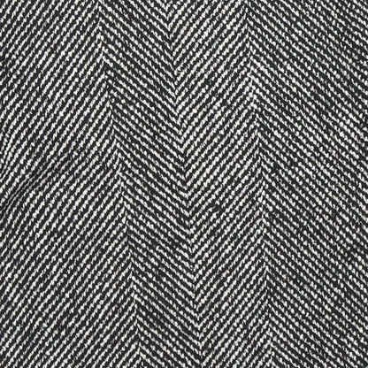 Luc-Ce Womens Black Herringbone  Basic T-Shirt Size S