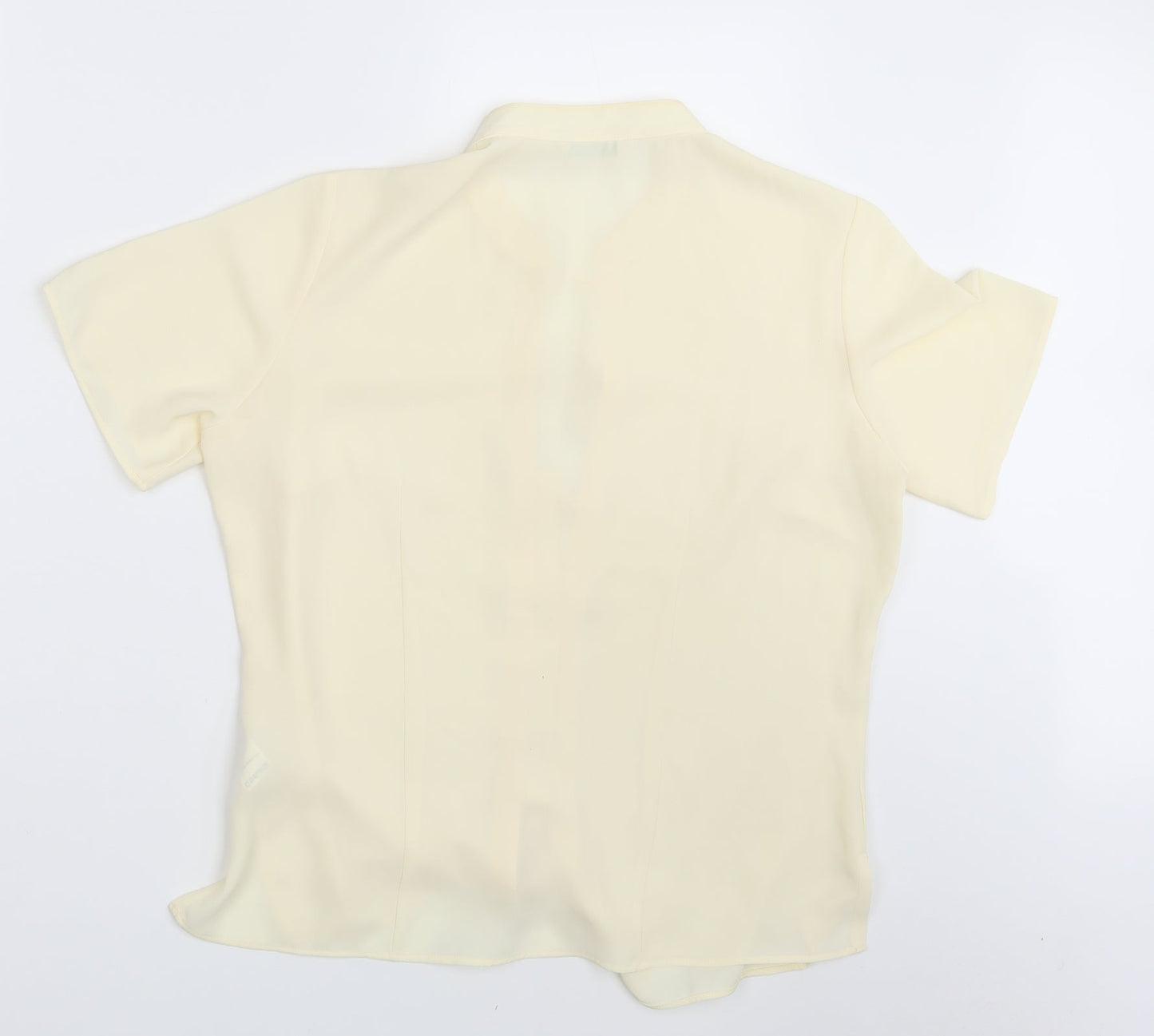 M&S Womens Ivory   Basic Button-Up Size 12
