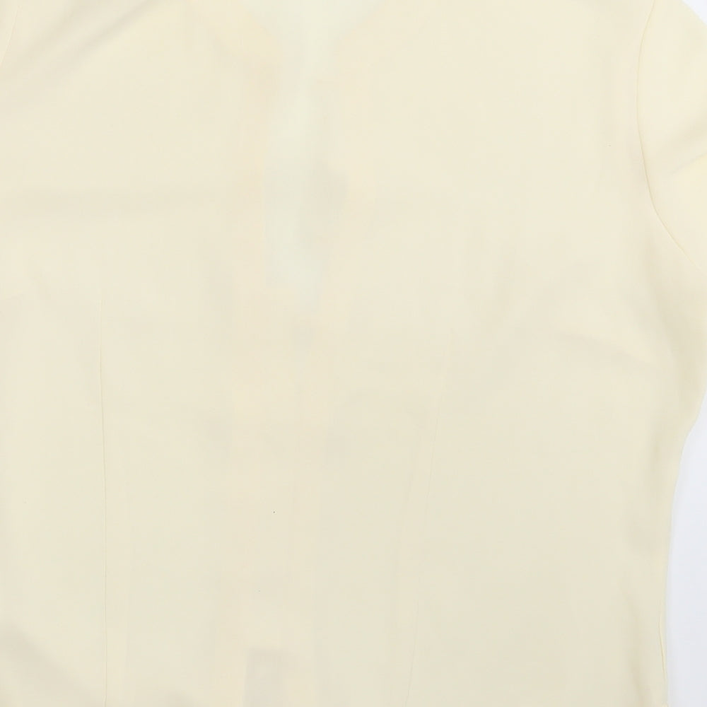 M&S Womens Ivory   Basic Button-Up Size 12