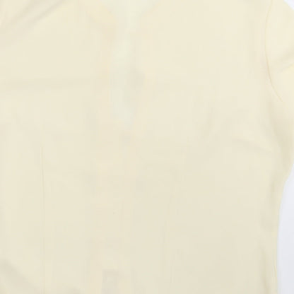 M&S Womens Ivory   Basic Button-Up Size 12